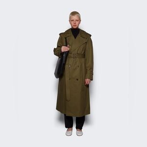 Wardrobe NYC Trench in military green